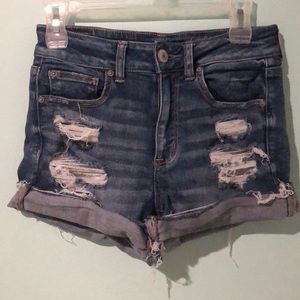 American Eagle High-Waisted Stretch Jean Shorts